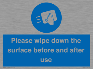 Please wipe down the surface before and after use